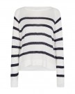 Freequent Effie Pullover Offwhite/navy thumbnail