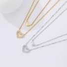 Ella & Pia Heartie Double Necklace 18k Gold thumbnail