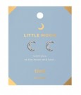 Timi Of Sweeden Little Moon Hammered Moon Stud Earring Silver thumbnail