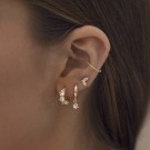 Timi Of Sweeden Leah Crystal Leaf Stud Earring Clear thumbnail