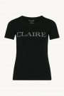 Claire Woman Alanis Basic T-shirt Logo Black thumbnail