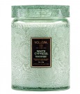 Voluspa Large Glass Jar White Cypress 100t thumbnail