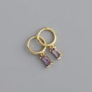 Ella & Pia Tuva Earrings 18K Gold Purple thumbnail
