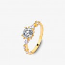 Ella & Pia Princess Ring 18K Gold Size 9 thumbnail