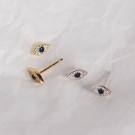 Ella & Pia Evil Eye Stud Earrings 18k Gold thumbnail