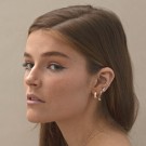 Timi Of Sweeden Leah Crystal Leaf Stud Earring Pink thumbnail
