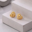 Ella & Pia Waffle Earrings 18k Gold thumbnail