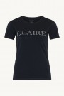 Claire Woman Alanis T-shirt m. Logo Navy thumbnail
