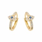Ella & Pia Blue Eye Earrings 18K Gold thumbnail