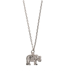 Timi Of Sweeden Lucky Elephant Necklace Silver