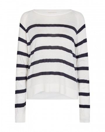 Freequent Effie Pullover Offwhite/navy