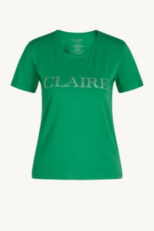 Claire Woman Alanis Basis T-shirt M Logo Wild Green