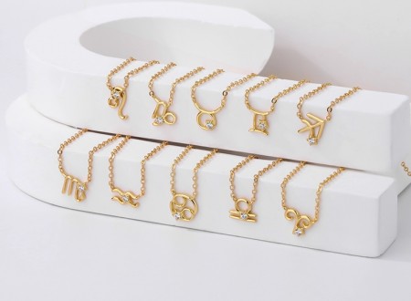 Ella & Pia Zodiac Gemini Tvilling Necklace 18k Gold