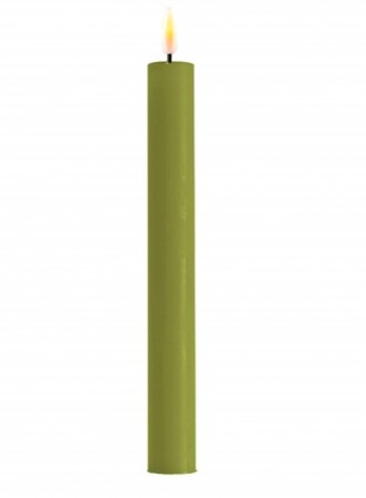 Deluxe Homeart LED Kronelys Olivengrønn 2pk 24cm