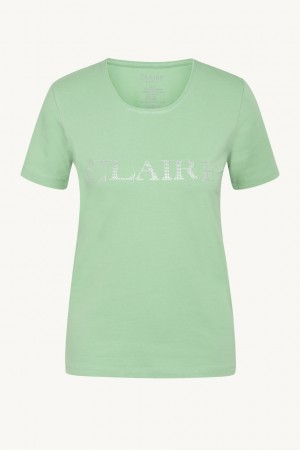 Claire Woman Alanis Basic T-shirt Logo Spearmint