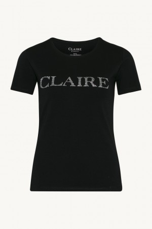 Claire Woman Alanis Basic T-shirt Logo Black
