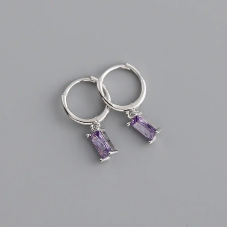 Ella & Pia Tuva Earrings 925 Silver Purple