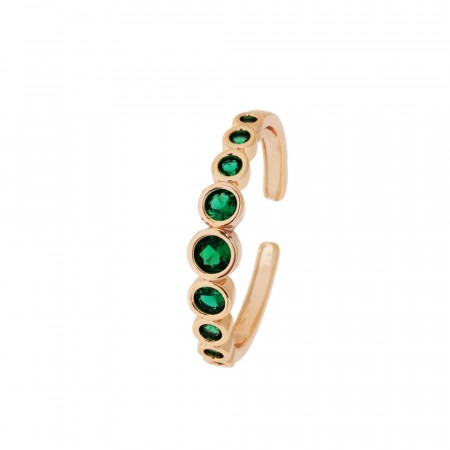 Nora Norway Henny Ring Gold Ferngreen