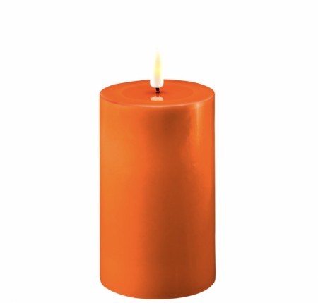 Deluxe Homeart Led Kubbelys Orange 7,5x12,5cm
