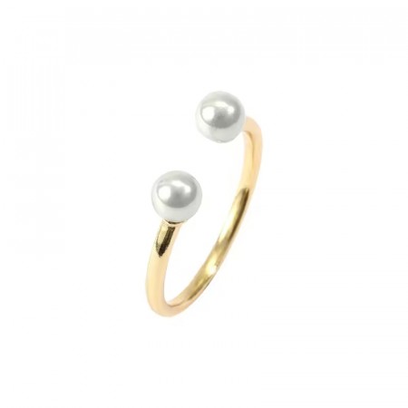 Ella & Pia Pearl Ring 18k Gold One Size