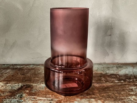 Vase Glass/matt Rosa
