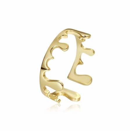 Ella & Pia Drip Ring 18k Gold Adjustable