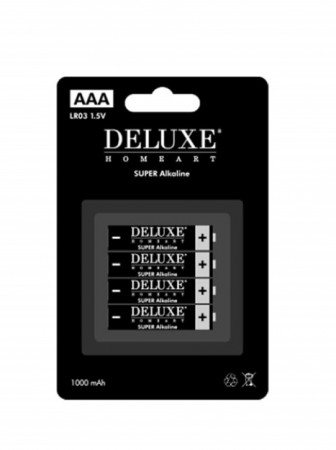 Deluxe Homeart Batterier AAA 4pk