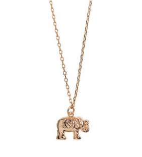 Timi Of Sweeden Lucky Elephant Necklace Gold