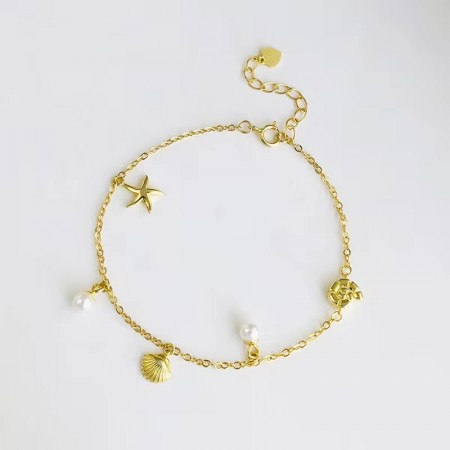 Ella & Pia Milla Starfish Bracelet 18k Gold