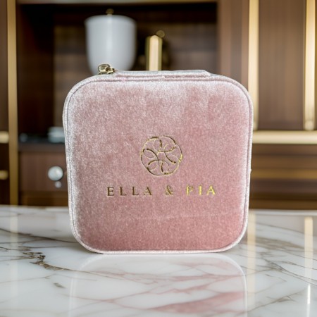Ella & Pia Velvet Jewelry Gift Box Pink