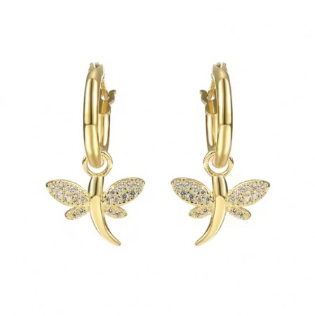 Ella & Pia Dragonfly Earring 18k Gold