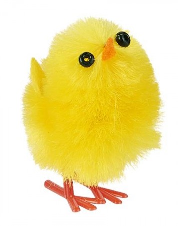 Kylling i plysj gul 3cm