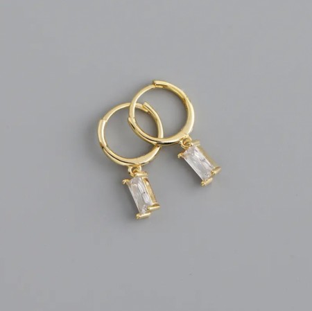 Ella & Pia Tuva Earrings 18K Gold White