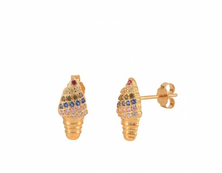 Ella & Pia Ice Cream Earrings 18k Gold