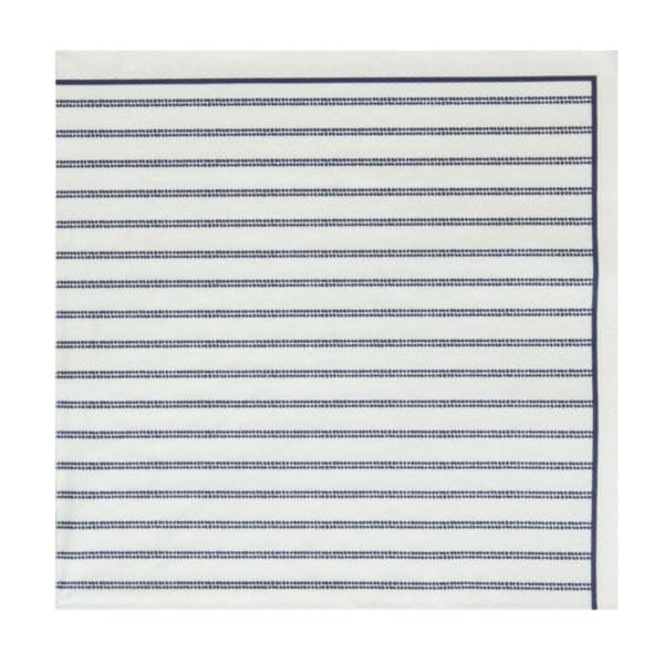 Som en del av vårt servise «Blueprint Collectables» kommer der også servietter i samme mønsterdesign, her er det «Candy Stripe» lekkert i blått og hvitt, for å skape det perfekte bord. Det er 20 stk. i pakken.